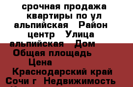 срочная продажа квартиры по ул альпийская › Район ­ центр › Улица ­ альпийская › Дом ­ 70 › Общая площадь ­ 18 › Цена ­ 1 100 000 - Краснодарский край, Сочи г. Недвижимость » Квартиры продажа   . Краснодарский край,Сочи г.